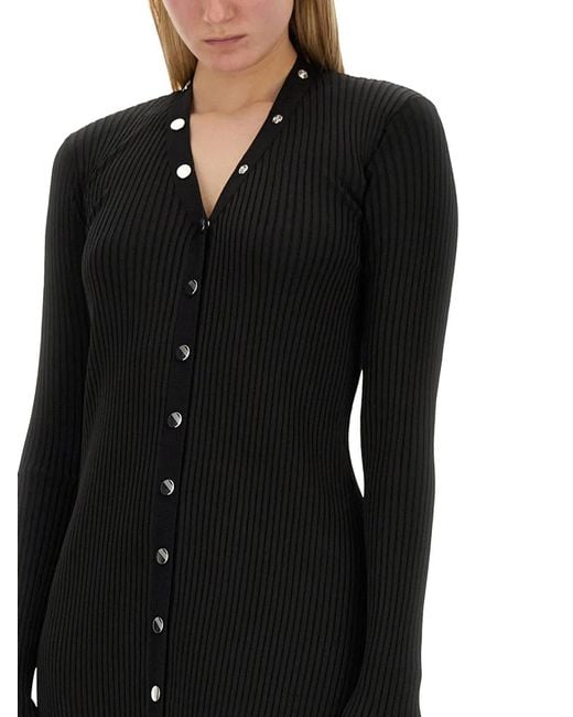 The Attico Black Knit Dress
