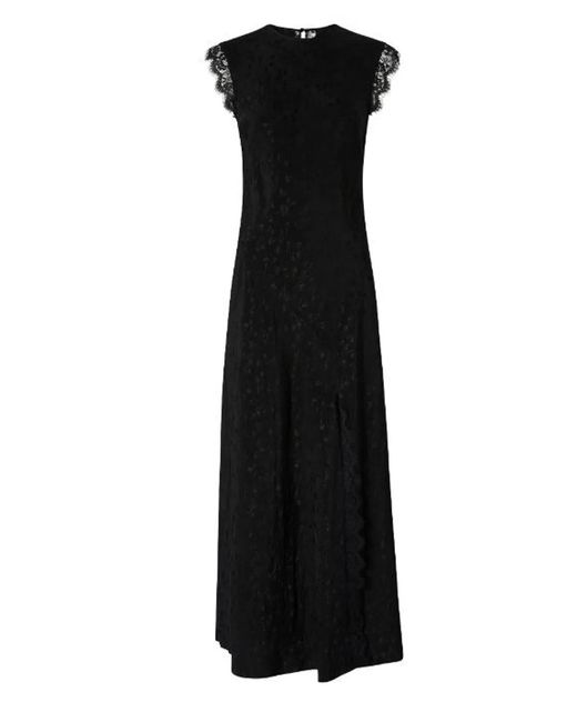 Pinko Black Acrylic Knit Dress
