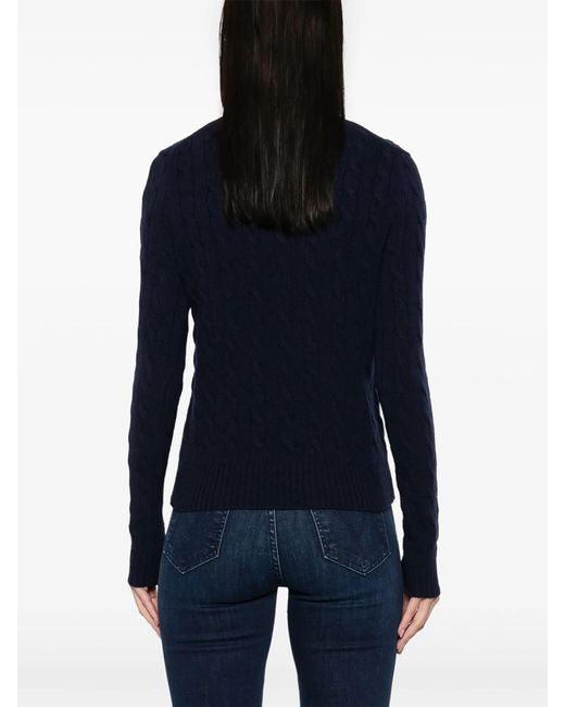 Polo Ralph Lauren Blue Pullover A Collo Alto