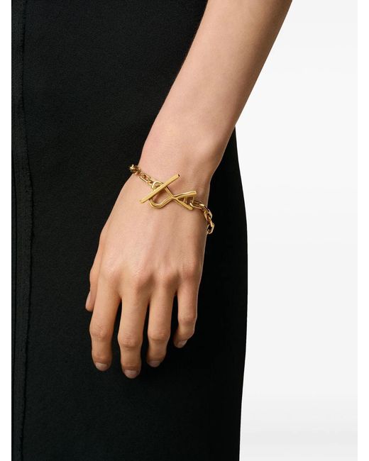 AMI Metallic Stretch Cotton T-Shirt