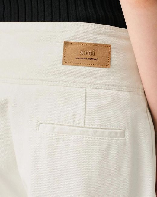 AMI Natural Balloon-Fit Jeans