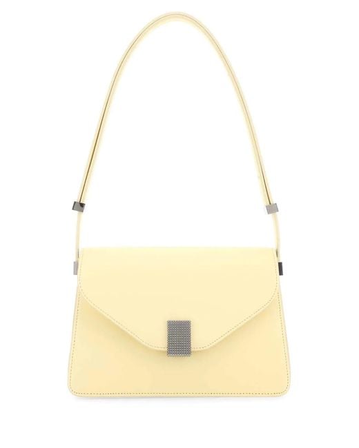Lanvin Yellow Pastel Leather Concerto Shoulder Bag