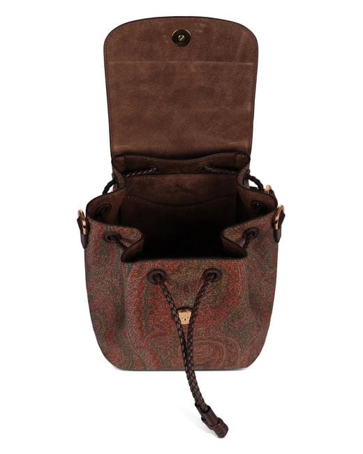 Etro Brown Essential Small Backpack