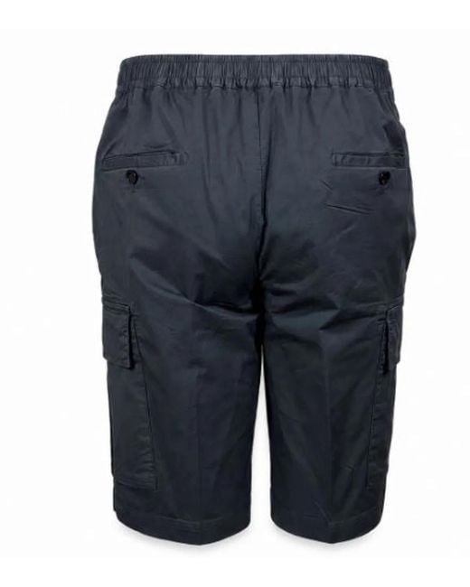 Devore Blue Dark Cotton Shorts for men
