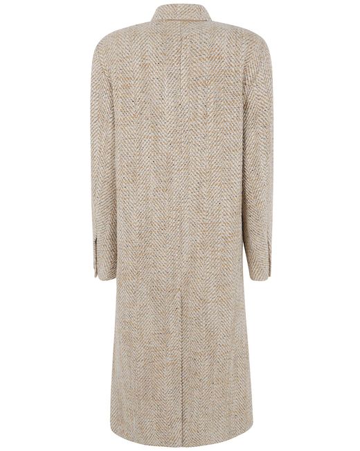 Isabel Marant Natural Isabel Marant Etoile "Pilda" Long Doublebrested Coat