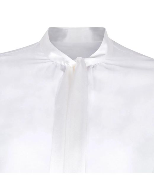 Dolce & Gabbana White Dolce & Gabbana Silk Chiffon Shirt