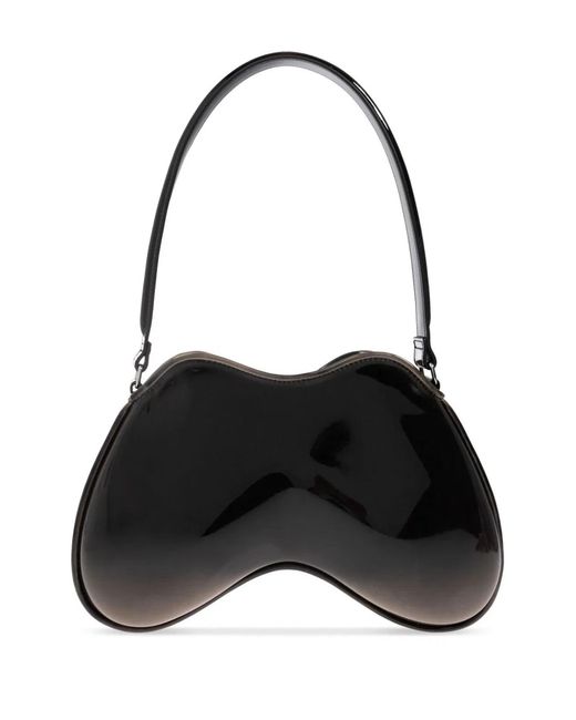 DIESEL Black Polyurethane Shoulder Bag