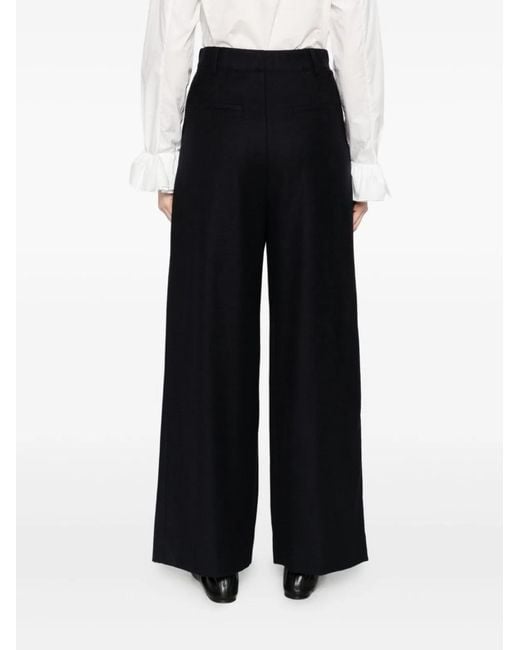 Susanne Bommer Black Silk Blend Trousers