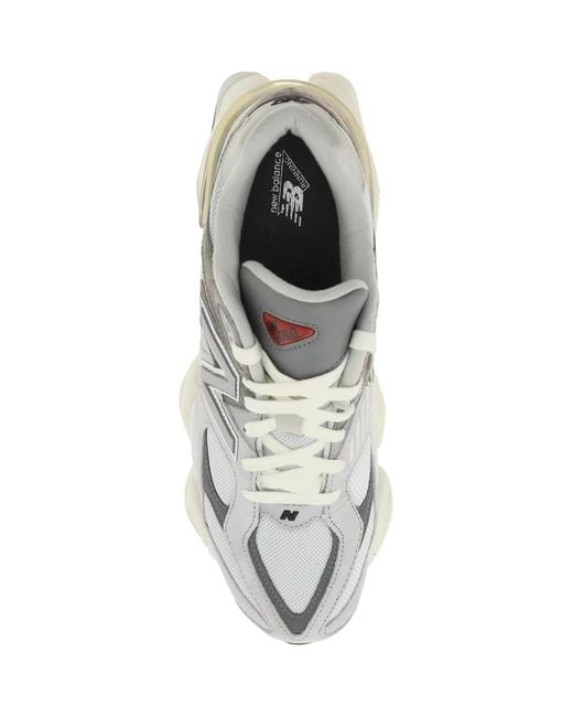 New Balance White 9060 Sneakers for men