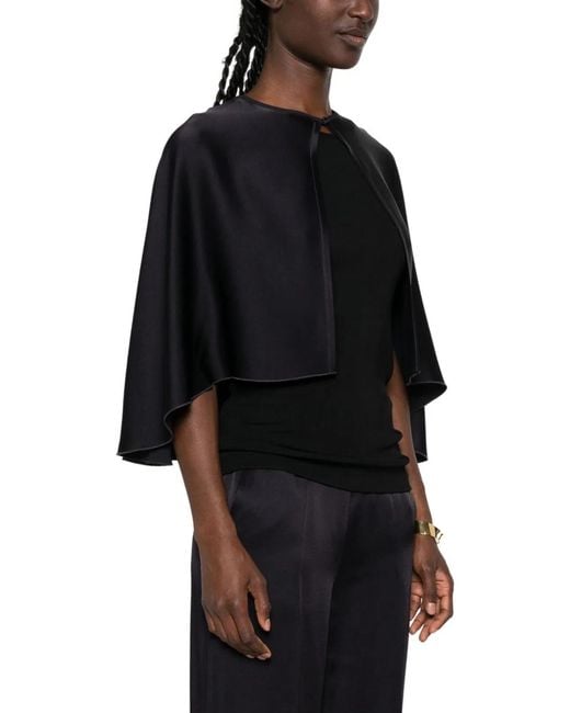 Forte_forte Black Cape Shirt