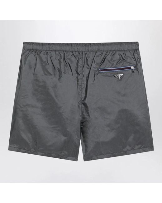 Prada Gray Renylon Swimsuit for men