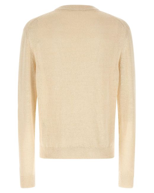 Jil Sander Natural Silk Hemp Sweater for men