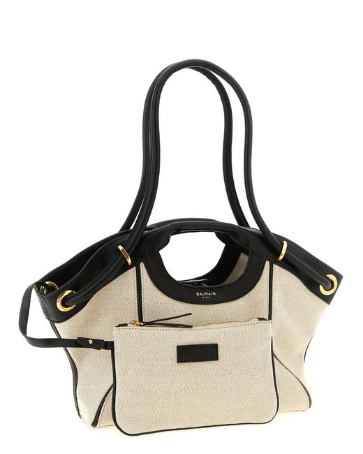 Balmain Black Medium 'Tote' Shopping Bag