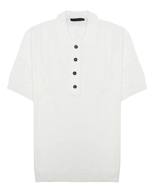 Low Brand White Polo "Techno" for men