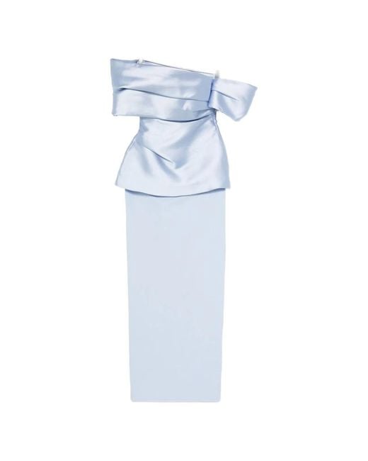 Solace London Blue Lucine Maxi Dress