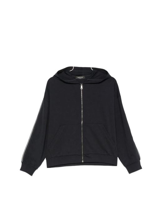 Fabiana Filippi Black Zipped Hoodie