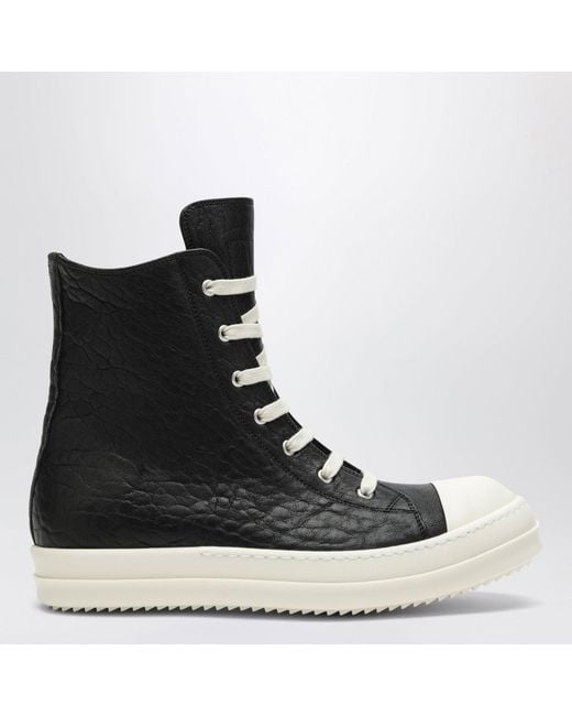 Rick Owens Black Hightop Sneakers for men