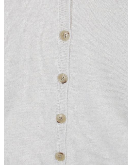 Lisa Yang White "Jiani" Cardigan