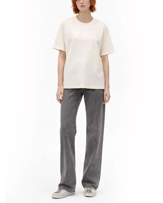 Golden Goose Deluxe Brand White T-Shirt Logo
