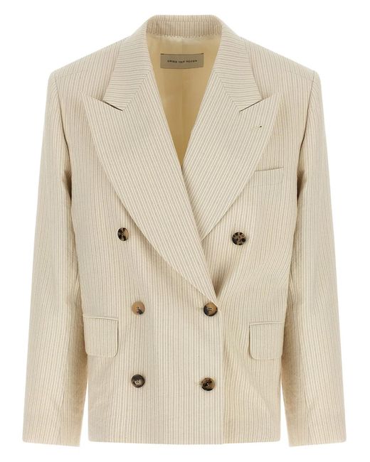 Dries Van Noten Natural Cotton Blazer