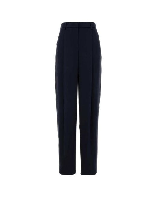 Giorgio Armani Blue Pantalone Con Pinces