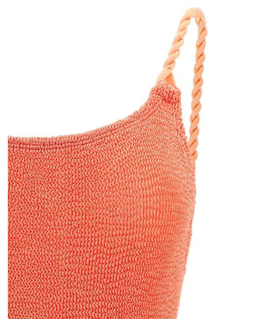 Hunza G Orange 'Camille' One-Piece Swimsuit