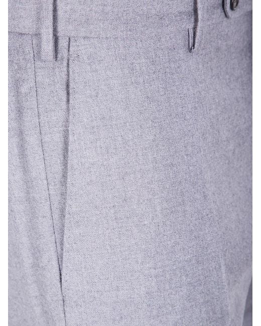 Incotex Gray "Chino Slim Fit" Trousers for men