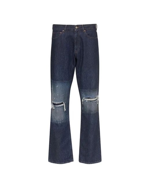 MM6 by Maison Margiela Blue Pants 5 Pocket for men