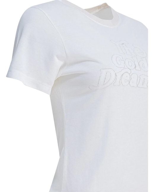 Golden Goose Deluxe Brand White Viscose T-Shirt