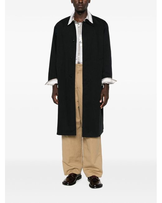 DUNST Black Cotton Blend Coat