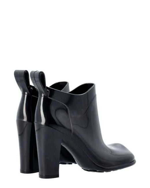 Bottega Veneta Black Shine Rubber Boots