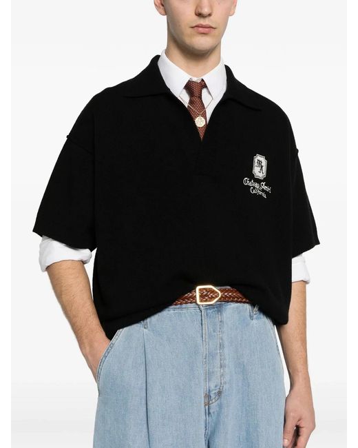 Amiri Black Ma Chateau Skater Polo for men