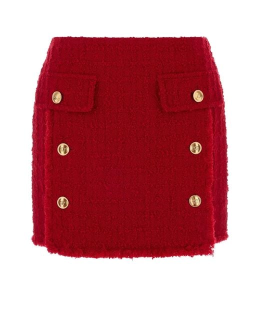 Versace Skirt Responsible Heritage Textured Tweed