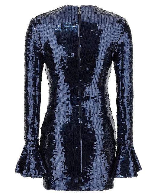 ROTATE BIRGER CHRISTENSEN Blue Rotate Birger Christensen Sequin Dress
