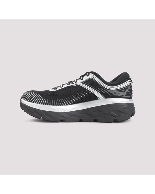 Hoka One One Black Textile Bondi 7 Sneakers for men