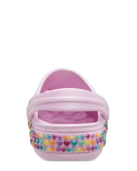 CROCSTM Pink Crocband Gem Band Clog