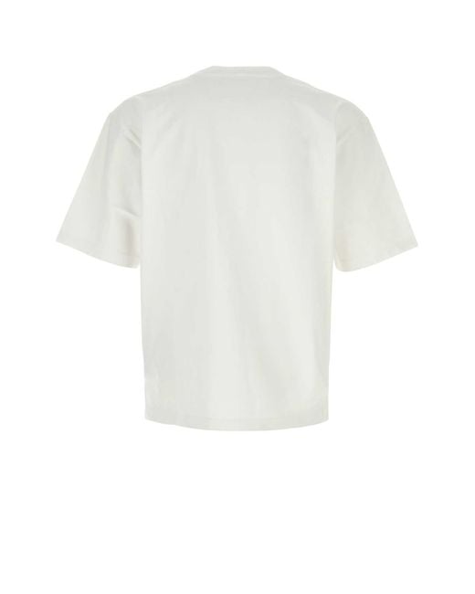 DSquared² White D2 Upside Down Loose Fit Tee for men