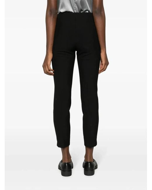 Peserico Black Confort Fit Side Zip Trousers