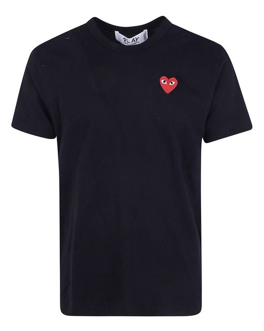 COMME DES GARÇONS PLAY Blue T-Shirt Emblem Knit