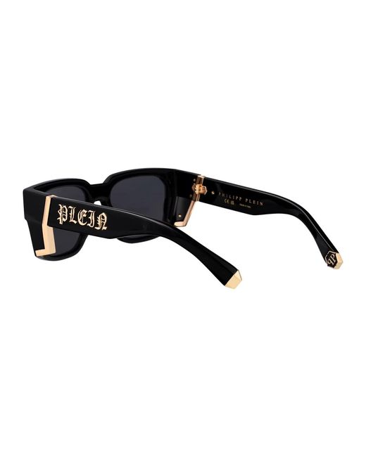 Philipp Plein Black Acetate Sunglasses