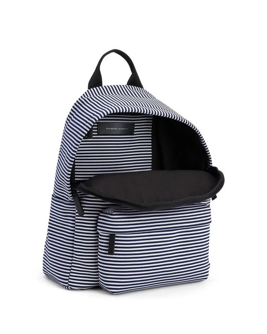 Giuseppe Zanotti Blue Bud Signature Logo Backpack for men