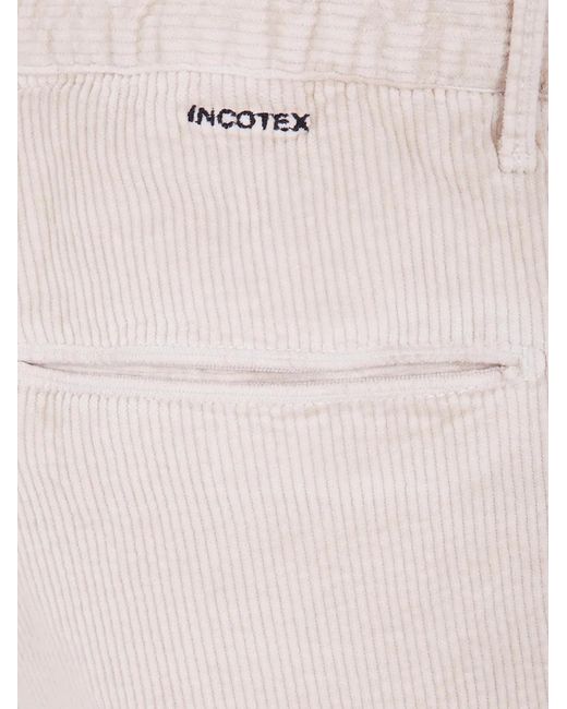 Incotex Brown "Coulisse Slim Fit" Trousers for men