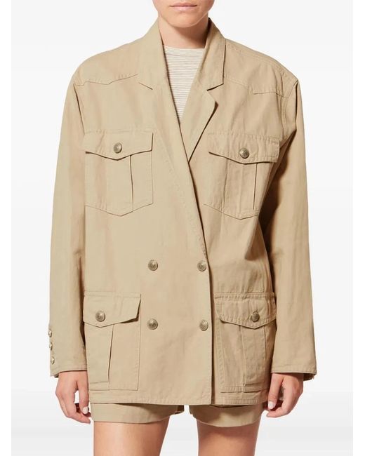 Isabel Marant Natural Cotton Linen Jacket