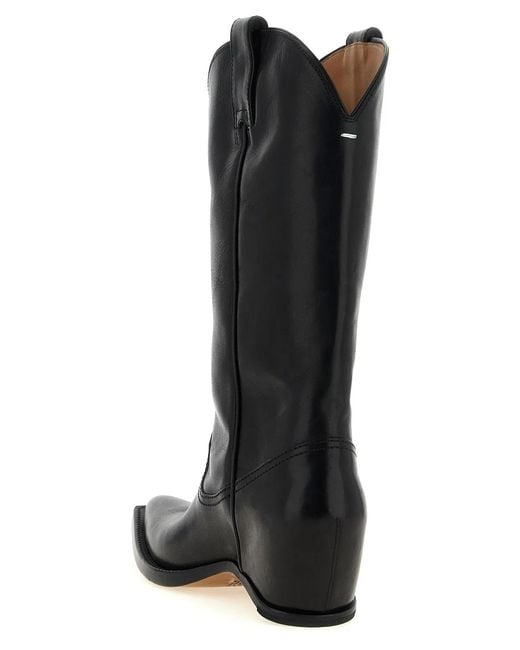 Maison Margiela Black 'Heel-Less' Boots
