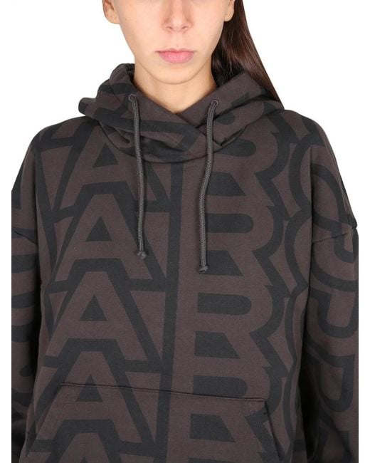 Marc Jacobs Gray Monogram Logo Sweatshirt