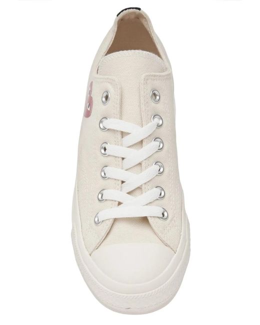 COMME DES GARÇONS PLAY Pink Chuck Taylor Heart Sneakers