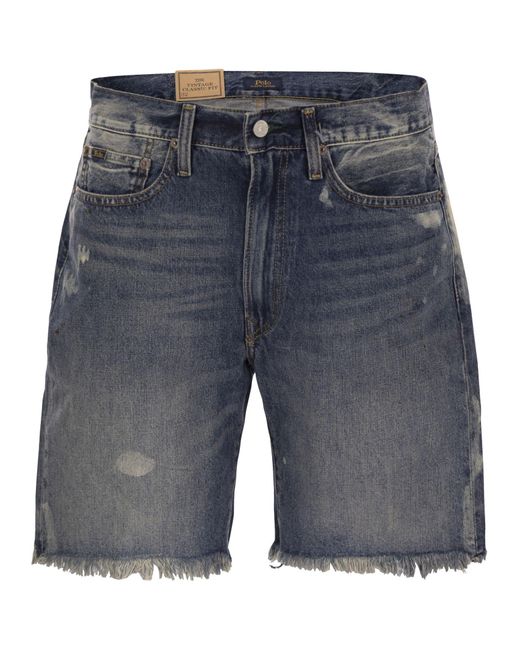 Polo Ralph Lauren Gray Vintage Classic 20.3 Cm Denim Shorts for men