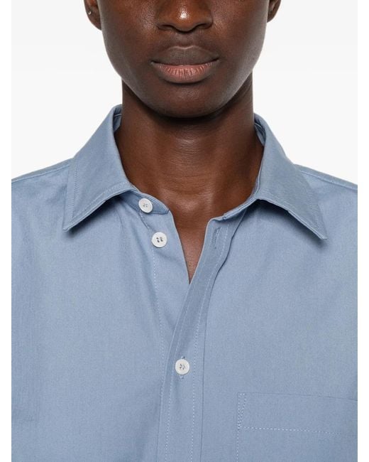 Victoria Beckham Blue Perry Oxford Shirt