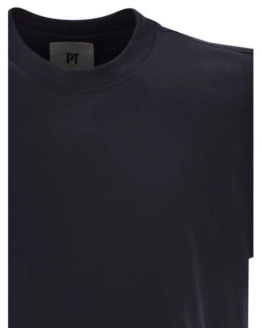 PT Torino Black Silk And Cotton Jersey Knit for men