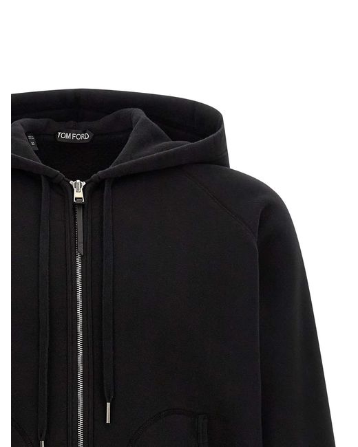Tom Ford Black Regular Hoodie for men